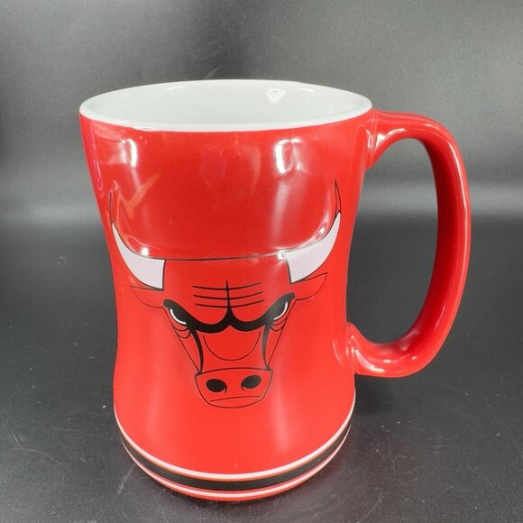 CHICAGO BULLS NHL Boelter Brands Coffee Mug Cup Red And White Mug Cup - Picture 12 of 12